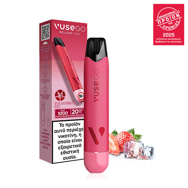 Vuse GO Reload 1000 Pen – Strawberry Ice